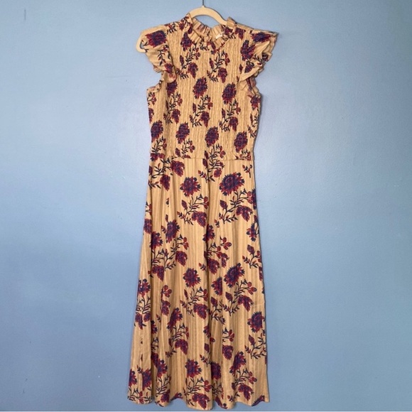 Sea NY Odette smocked Midi Dress - Picture 4 of 5